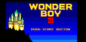 Wonder Boy 3 Title Screen